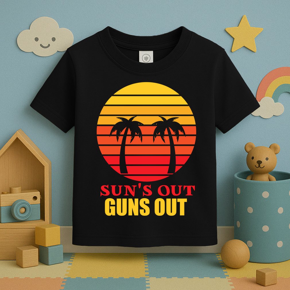 Sun's Out Guns Out Summer Party Toddler T-Shirt