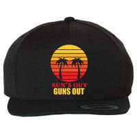 Sun's Out Guns Out Summer Party Wool Snapback Cap