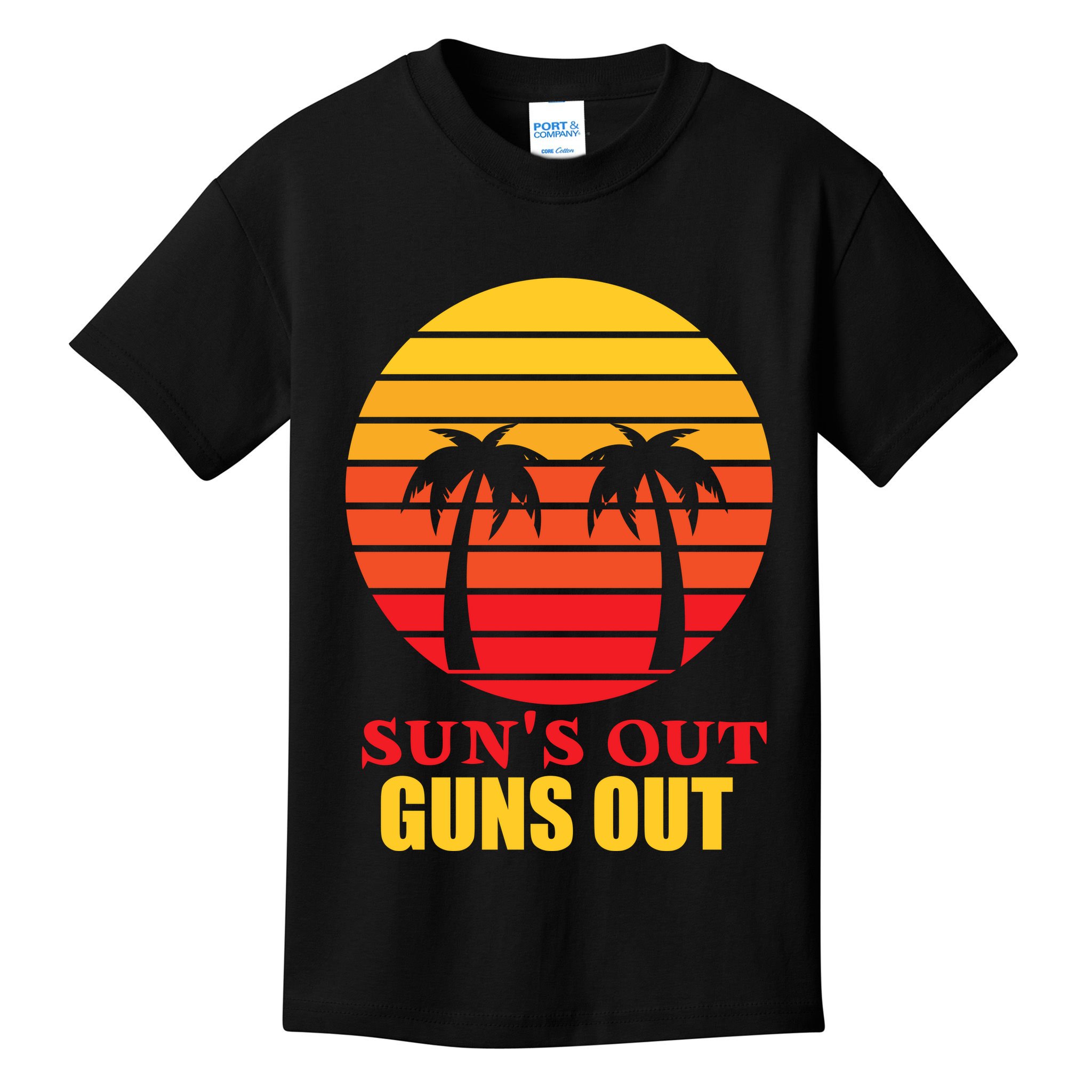 Sun's Out Guns Out Summer Party Kids T-Shirt