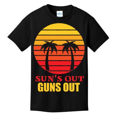 Sun's Out Guns Out Summer Party Kids T-Shirt