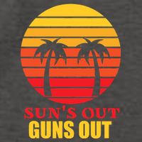 Sun's Out Guns Out Summer Party Vector Backpack
