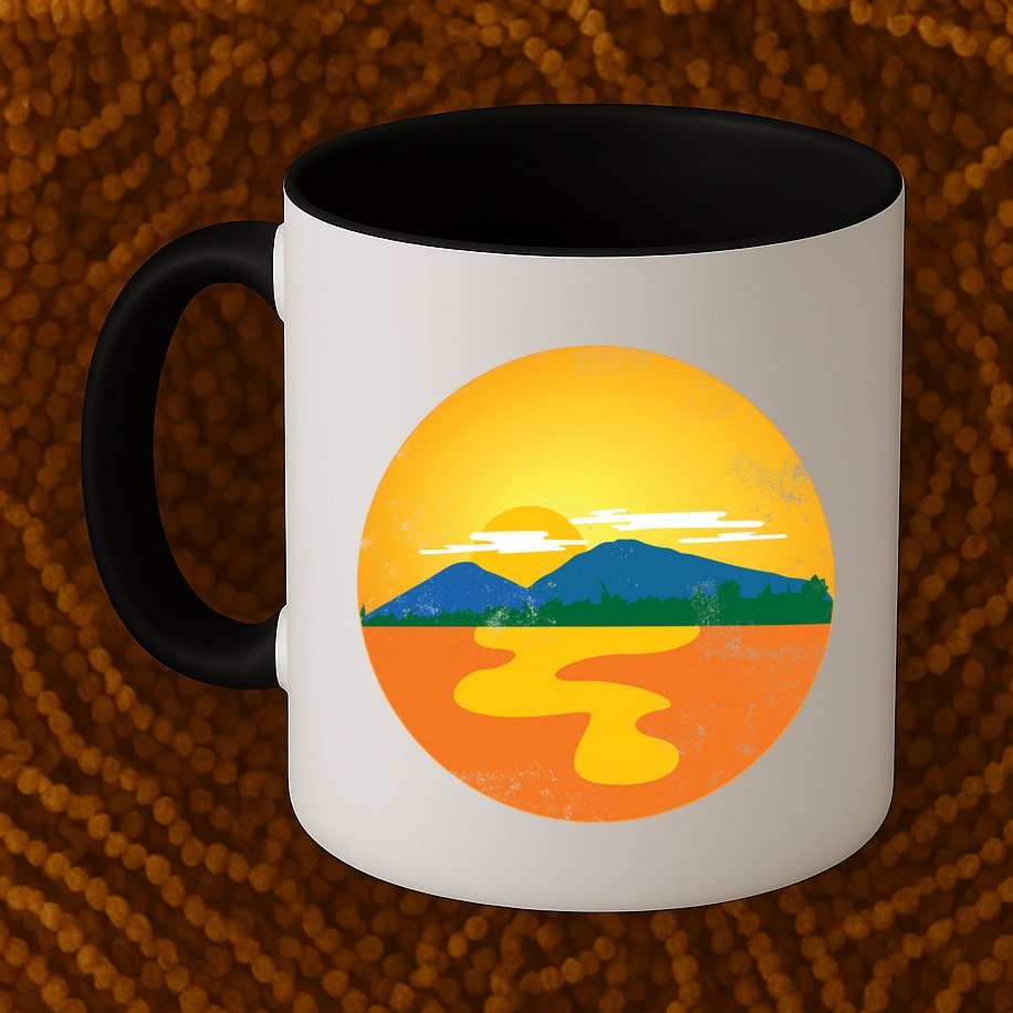 Sunset And Mountains Mug