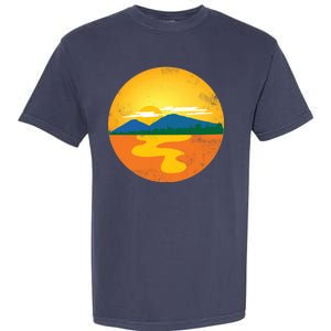 Sunset And Mountains Garment-Dyed Heavyweight T-Shirt