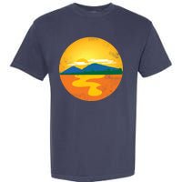 Sunset And Mountains Garment-Dyed Heavyweight T-Shirt