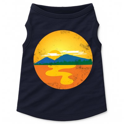 Sunset And Mountains Doggie Tank