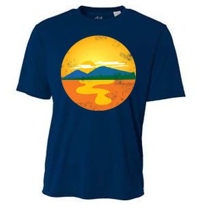 Sunset And Mountains Cooling Performance Crew T-Shirt