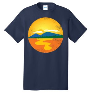 Sunset And Mountains Tall T-Shirt