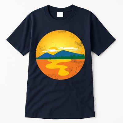 Sunset And Mountains Tall T-Shirt