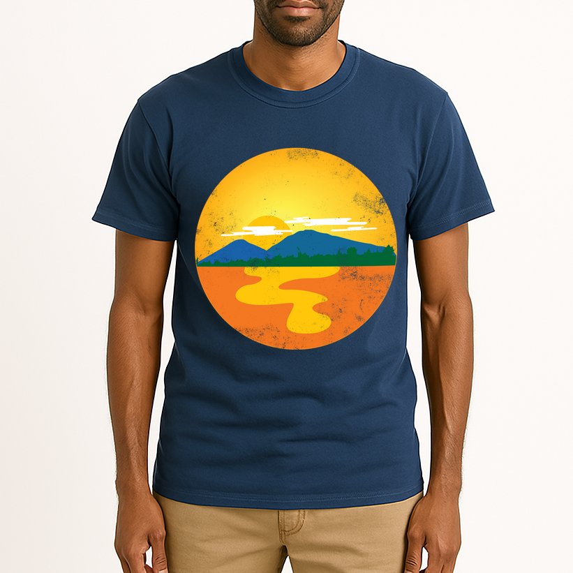 Sunset And Mountains Tall T-Shirt