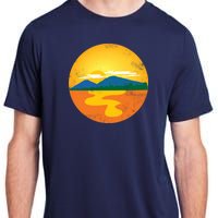 Sunset And Mountains Adult ChromaSoft Performance T-Shirt