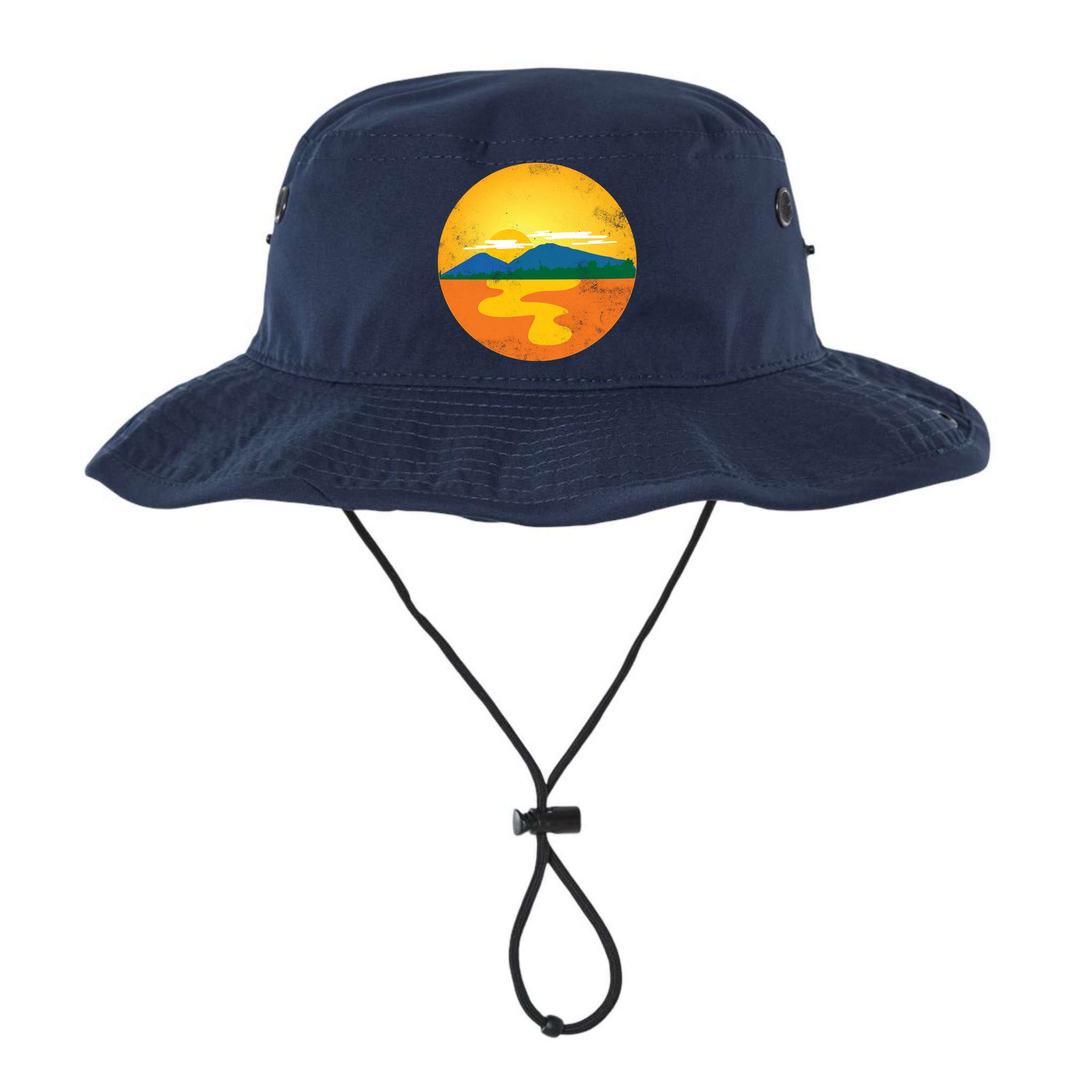 Sunset And Mountains Bucket Hat