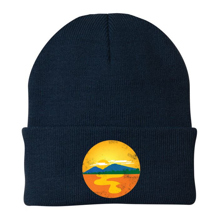 Sunset And Mountains Beanie