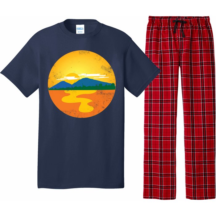 Sunset And Mountains Pajama Set