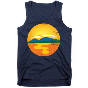 Sunset And Mountains Tank Top