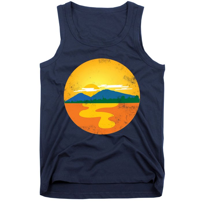 Sunset And Mountains Tank Top