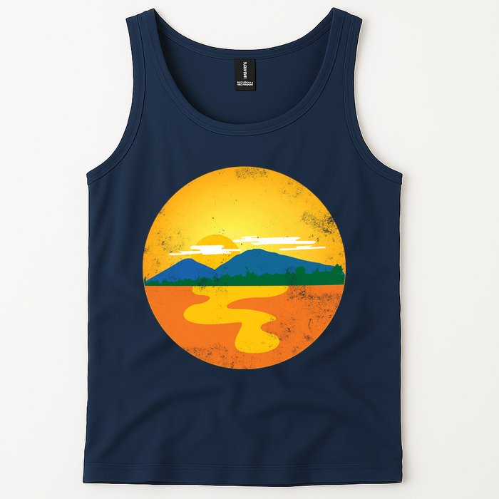Sunset And Mountains Tank Top