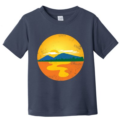 Sunset And Mountains Toddler T-Shirt