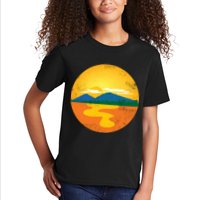 Sunset And Mountains Kids T-Shirt