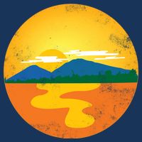 Sunset And Mountains Kids T-Shirt
