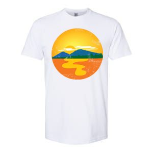 Sunset And Mountains Softstyle CVC T-Shirt