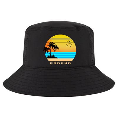 Sunset Beach Cancun Emblem Cool Comfort Performance Bucket Hat