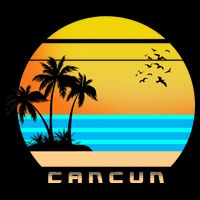 Sunset Beach Cancun Emblem Drawstring Bag