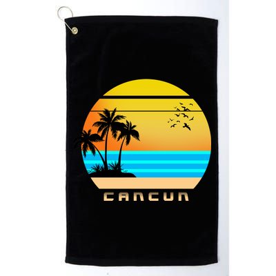 Sunset Beach Cancun Emblem Golf Towel