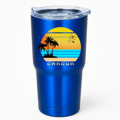 Sunset Beach Cancun Emblem Tumbler
