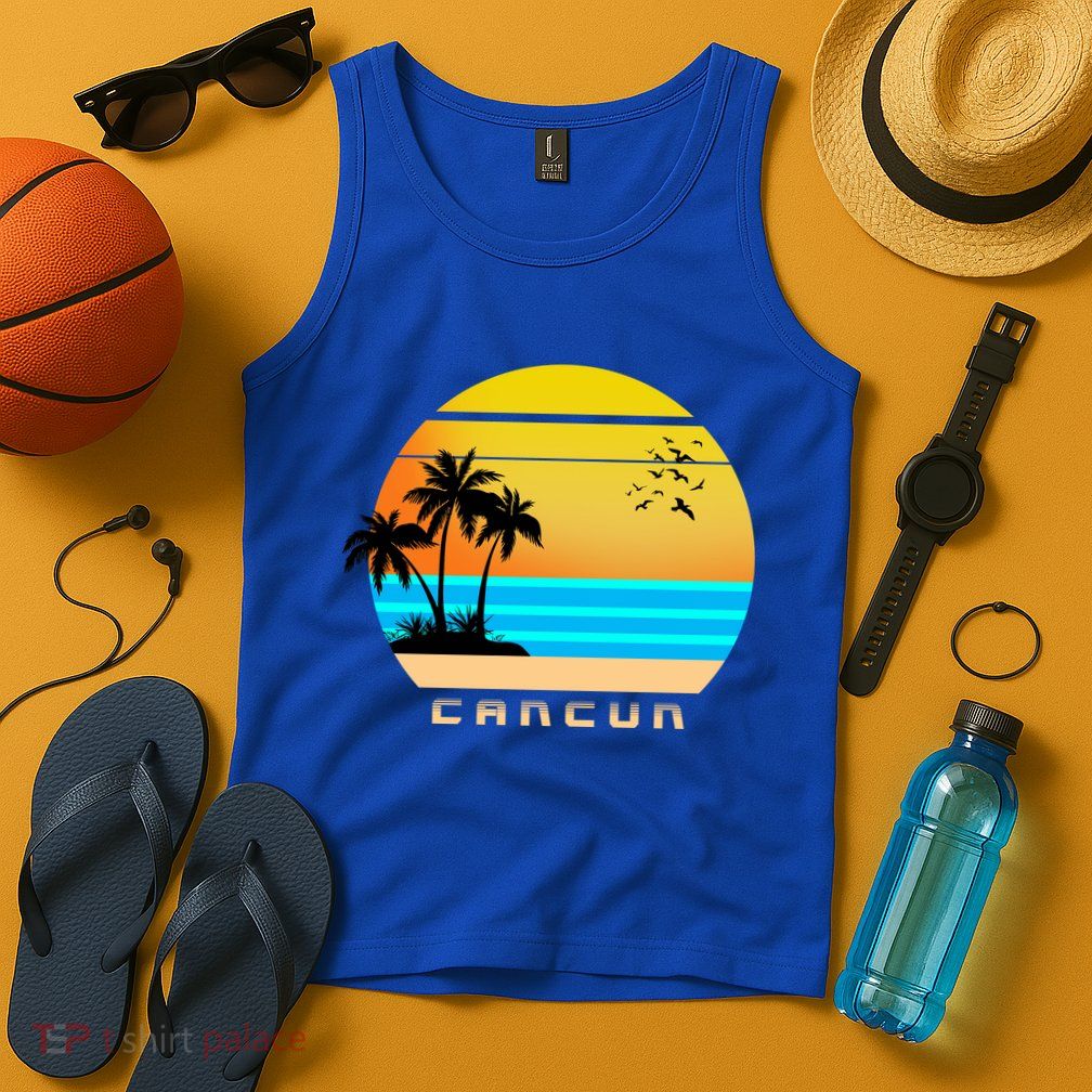 Sunset Beach Cancun Emblem Tank Top
