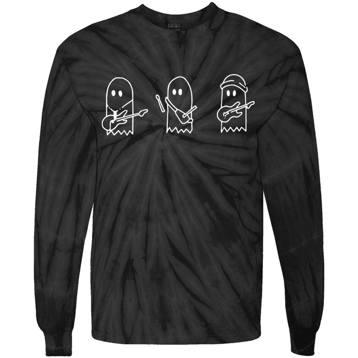 Sunset Curve Ghosts Band Tie-Dye Long Sleeve Shirt