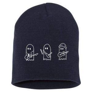 Sunset Curve Ghosts Band Short Acrylic Beanie