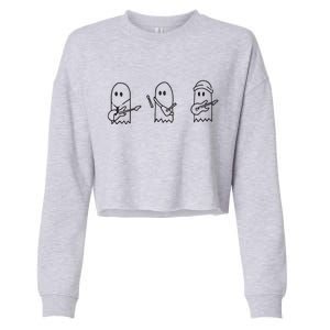 Sunset Curve Ghosts Band Cropped Pullover Crew