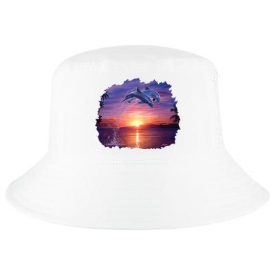 Sunset Dolphins Cool Comfort Performance Bucket Hat