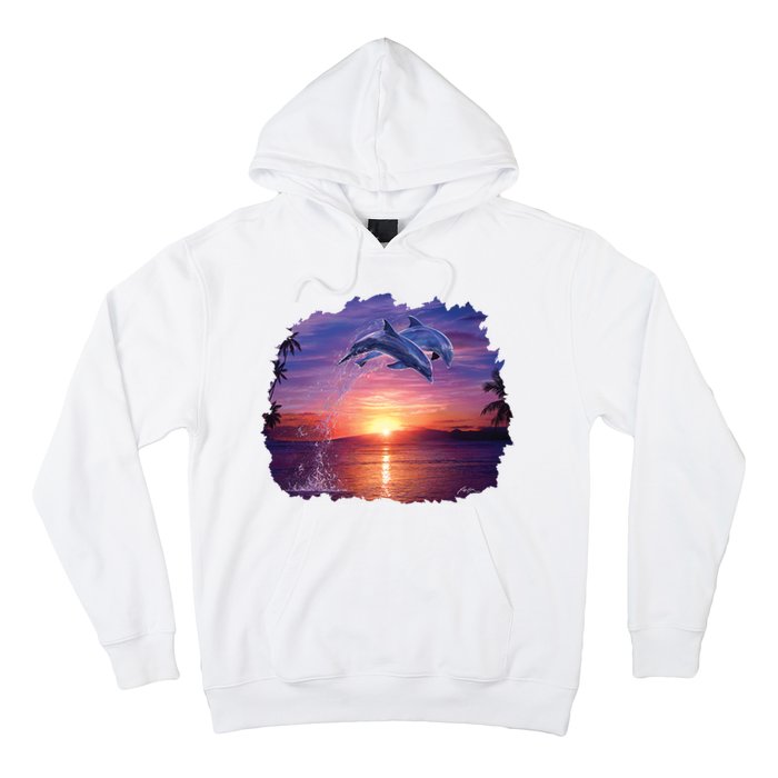 Sunset Dolphins Hoodie