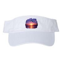 Sunset Dolphins Valucap Bio-Washed Visor