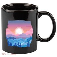 Sunset Mountain 11oz C Handle Ceramic Mug