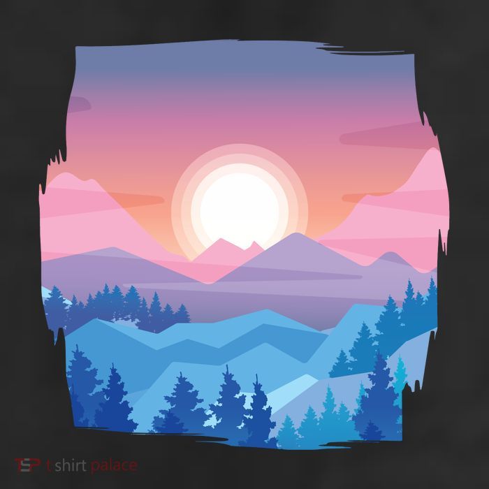 Sunset Mountain 11oz C Handle Ceramic Mug