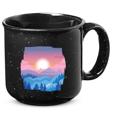 Sunset Mountain 15oz Campfire Ceramic Mug