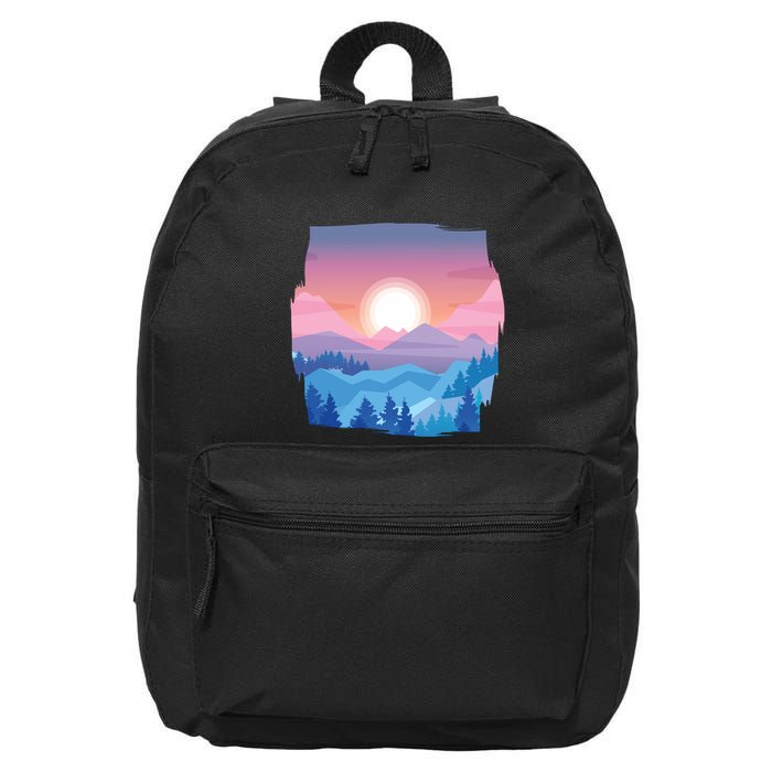 Sunset Mountain 16 in Basic Backpack