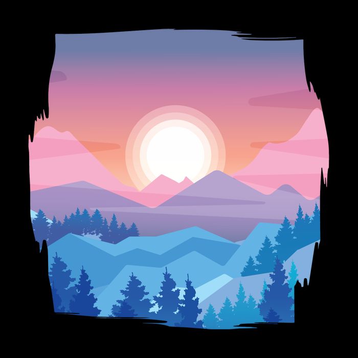 Sunset Mountain 16 in Basic Backpack