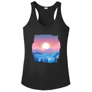 Sunset Mountain Ladies PosiCharge Competitor Racerback Tank