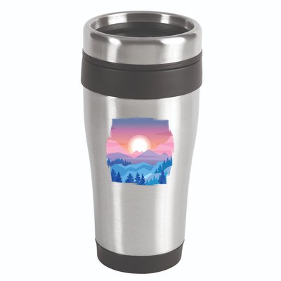 Sunset Mountain 16oz Travel Tumbler