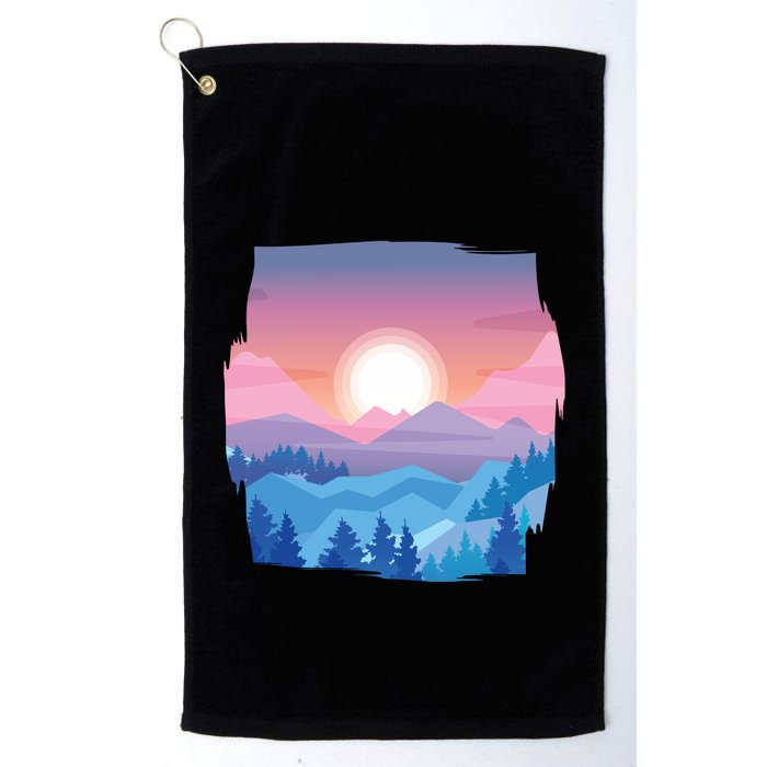 Sunset Mountain Golf Towel