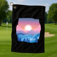 Sunset Mountain Golf Towel