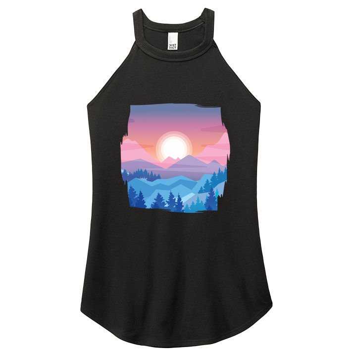 Sunset Mountain Women's Perfect Tri Rocker Tank