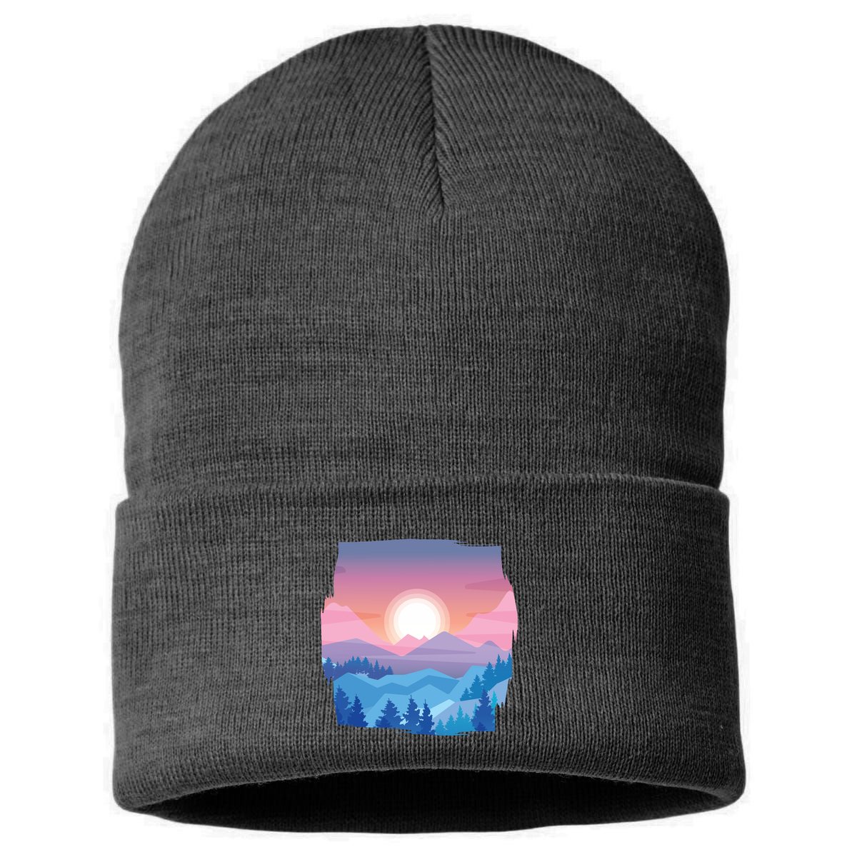 Sunset Mountain Sustainable Knit Beanie