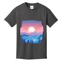 Sunset Mountain Kids T-Shirt