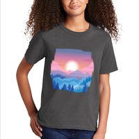 Sunset Mountain Kids T-Shirt