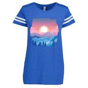 Sunset Mountain Enza Ladies Jersey Football T-Shirt