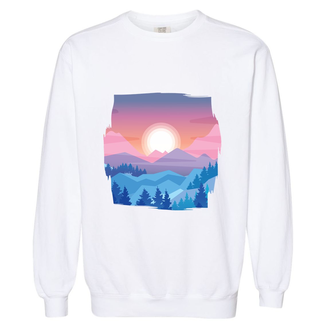 Sunset Mountain Garment-Dyed Sweatshirt